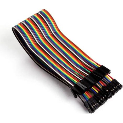 Whadda WPA415 Cavo Jumper [40x presa jumper - 40x presa jumper] 30.00 cm Colorato