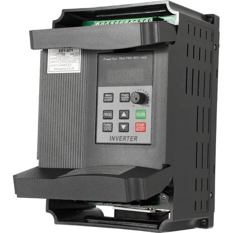 Contrôleur de vitesse de fréquence VFD universel, 2,2 kw, 12a, 220 V AC, moteur d'entraînement monophasé en sortie triphasée, onduleur Variable AT1-2200S (1/5)