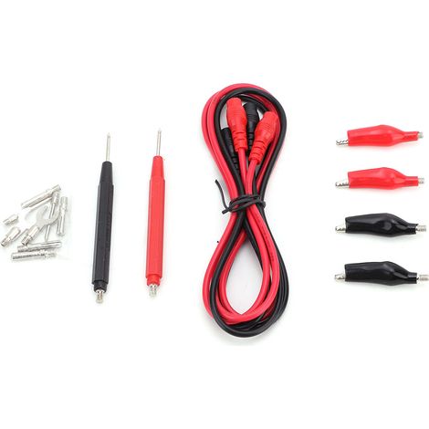6 in 1 Multifunction Digital Multimeter Test Lead Probe Wire Pen Cable Aligator Clip Set Kit (1/5)