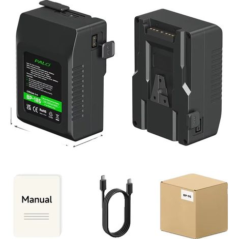 V Mount Akku, Hochkapazitätsstrom, Vielseitige Kompatibilität, BP-185 12500mAh (1/2)
