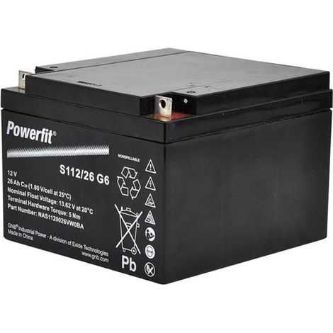 Batteria Gallagher SLA 12V/25Ah adatto per alimentare elettrificatori a batteria