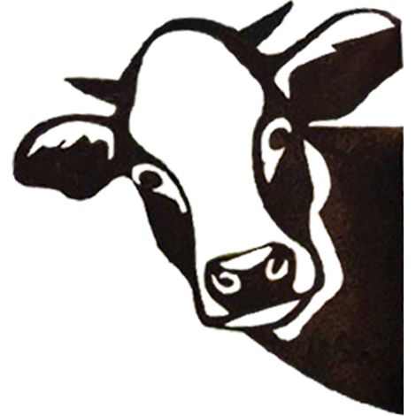 Métal Art Vache Showy Vache Ornement Jardin Piquet Animal Silhouette Ferme Peep Vache Métal Peep Vache Cour Ornement Silhouette Patio Extérieur Jardin 1pc (1/4)