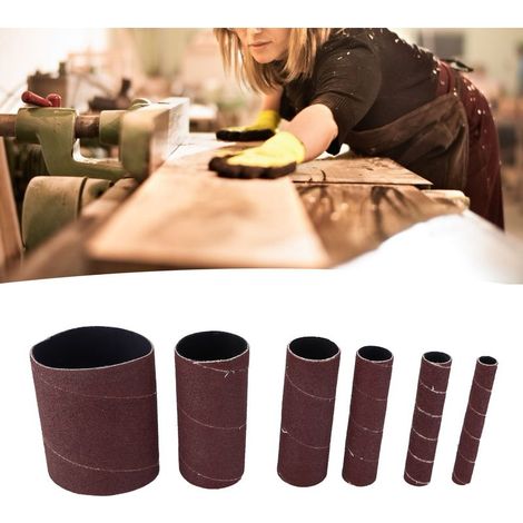 Série de 6 Bandes à Poncer pour Électrique Grinder Diamètre 80/55/38/25/20/12mm Papier 120 Grain pour Bois Métal Rust Removing (1/5)