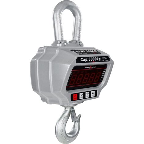 Gancho de pesaje industrial profesional gris 3 t / 1 kg 3414100