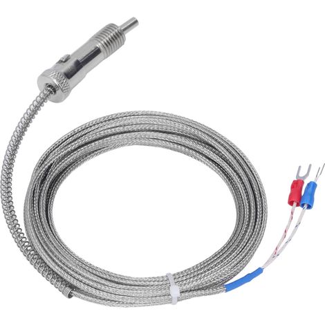 Sonde de température à ressort de compression pour thermocouple BERM type K, 0–400 °C, M12, 5 mètres (1/5)