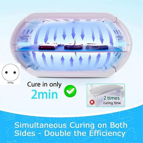 Lampe à résine UV, avec 48 LED, minuterie réglable, prise UE -- (1/5)