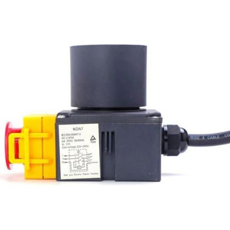 250V 16A Interrupteur magnétique pour machine à fendre le bois, interrupteur à bouton-poussoir HCK3T, machine de découpe d (1/5)