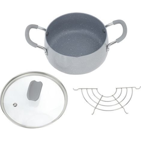 Friteuse japonaise à double poignée, Mini-friture avec couvercle et égouttoir à huile pour la cuisine (1/4)