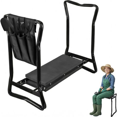 Tabouret de jardin pliable avec outils – siège genoux (1/5)