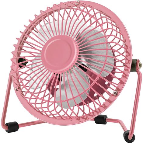 Ventilateur Personnel 10 cm - Moteur À Courant Continu Sans Balais - Silencieux Et Robuste - Pour Bureau Maison Chambre Étudiante - 1 Pièce (1/5)