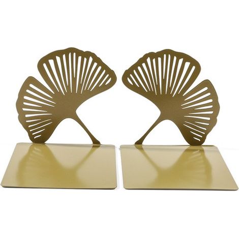 Fermalibri, 1 paio, supporti per libri in metallo ferro, porta libri, design elegante, piedini antiscivolo, multifunzionali per biblioteca, B (1/5)