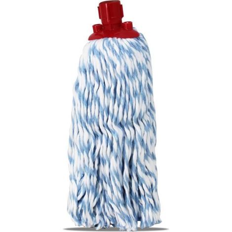Mop,serpillère à franges pour balai,recharge vadrouille,tête de rechange en microfibre absorbante - Hauteur 30 cm (1/2)