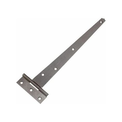 Lot de 3 paires de charnières en T en acier BZP 25,4 cm : support robuste pour porte/portail/abri de jardin (1/2)