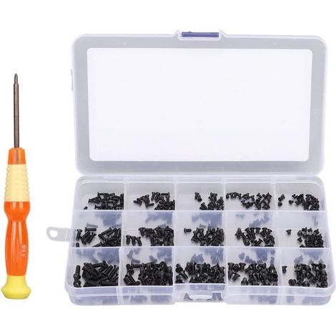 450-teiliges Universal-Laptop-Schraubenset – Reparatur-Schraubensortiment aus Kohlenstoffstahl mit Aufbewahrungsbox (1/5)