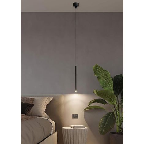 Lampadario Da Soffitto Led Luce Naturale 4000k 3 Watt Stile Moderno Nero A11-nn (1/4)