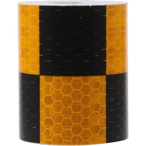réfléchissante à damier orange et noir pour voiture 5 cm x 3 (1/5)