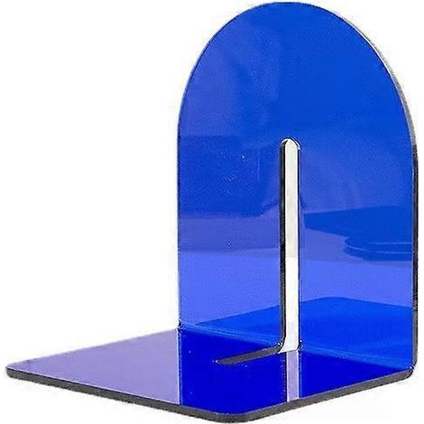 Ensemble de 1 serre-livres en acrylique transparent, serre-livres pour étagères, séparateurs robustes en forme de L, supports de livres pour étagères, organisateur de serre-livres transparent (1/5)