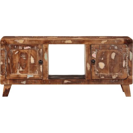 Maison Exclusive - Mobile Porta TV 105x46x32 cm in Legno Massello di Recupero (1/5)