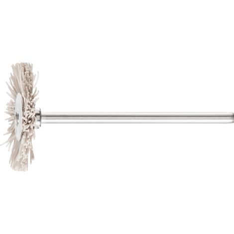 PFERD TOOLS Miniatur- Rundbürste RBU Ø22x2 mm Schaft-Ø2,34 mm Aluminium-Oxid-Filament-Ø0,30 Korn 600 10 Stk