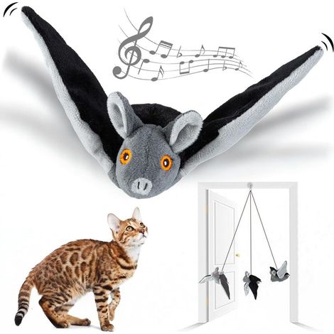 - Jouets pour Chats Jouet pour Chat Oiseau Gazouillant Jouet pour Chat en Forme D'oiseau Chantant Automatique avec Queue à Plumes Jouet Interactif pour Chat Jouet pour Chat Chantant (1/5)