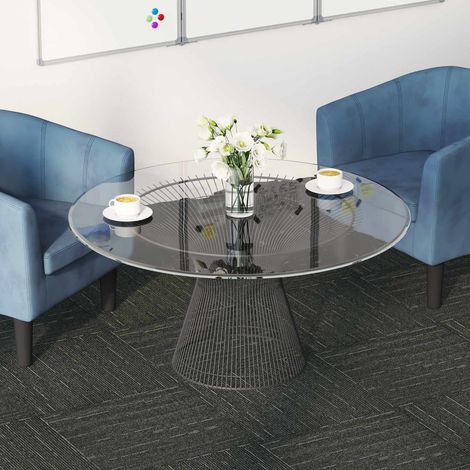 Carreau de tapis Rayé Vert Clair 50 x 50 cm 4 pcs PP et Bitume vidaXL (1/5)