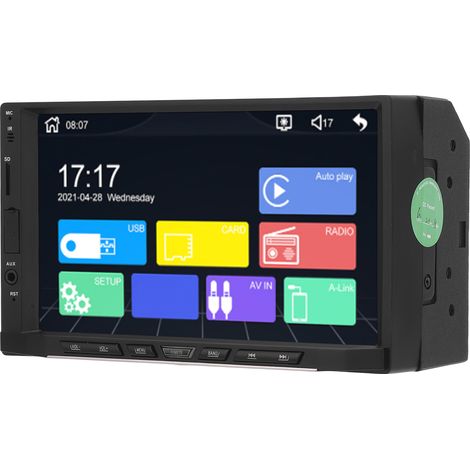 Autoradio MP5 avec écran tactile, navigation, radio FM, Bluetooth, interconnexion téléphonique et kit mains libres. (1/5)
