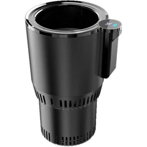 Calentador de tazas inteligente para automóvil 2 en 1 con pantalla de temperatura LED y control táctil, mantiene las bebidas frías y calientes para los viajeros. (1/5)