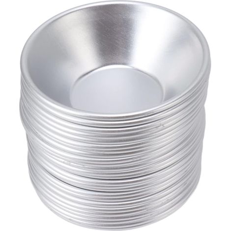 Lot de 25 Moules à Pâtisserie, 25 Moules à aux œufs en Aluminium, Petit Moule à, Mini Foremki do Pastel de Nata, Cupcakes, Gâteaux, Muffins, Biscuits pour Boîtes et Moules,,Parent,- (1/5)