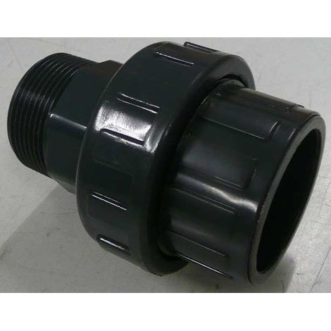 GRE Raccord PVC en 3 parties Ø50 macho 2" 1/2 PN16