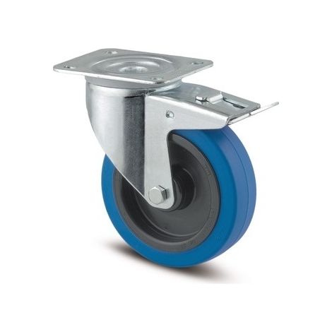 Roulette de manutention 3477 UFR - pivotante à frein - 250 kg - 125 x 40 mm - TENTE