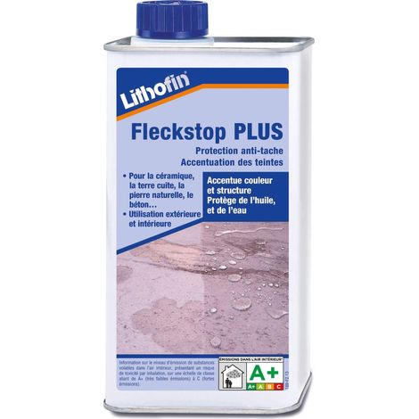 Lithofin – Imprégnation hydrofuge oléofuge 1L – Protection anti-taches pour pierre naturelle – Effet invisible longue durée – Pour marbre et granit