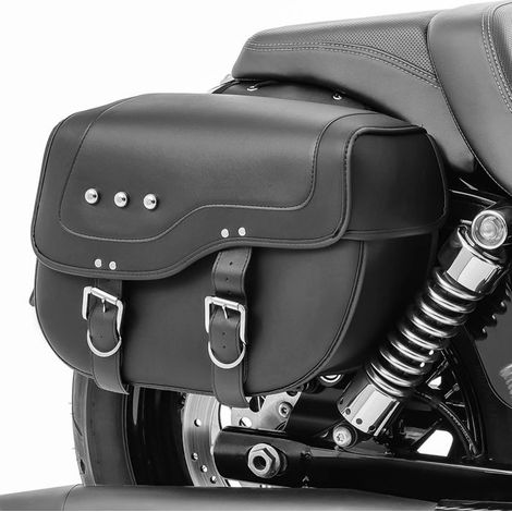 Sacoche cavalière pour Honda Shadow VT 750 / 600 / 125 C VH4 noir