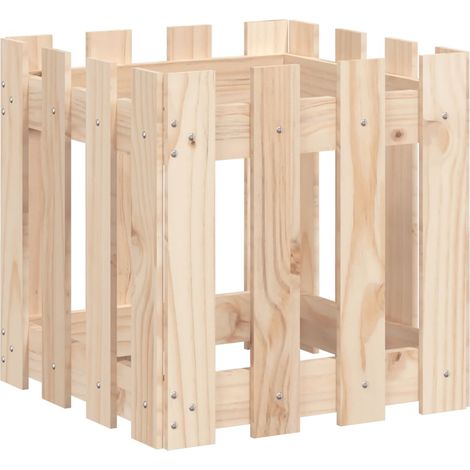 Maison Exclusive - Fioriera Giardino Design a Recinzione 40x40x40 cm Massello Pino