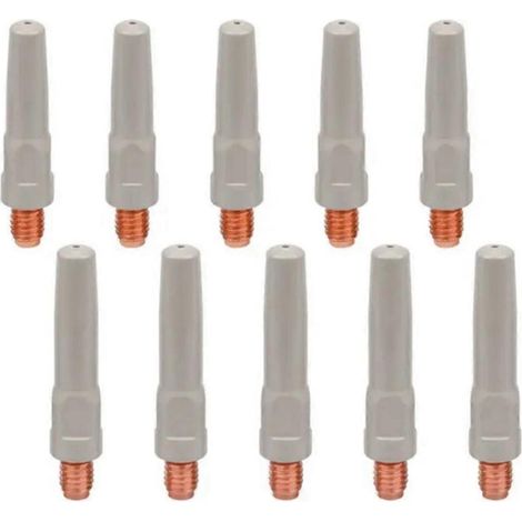 10 Stück Anti-Schweißschlacke-Schweißdraht-Zuführspitzen 8,8 x 40 x 1,0 mm (1/5)