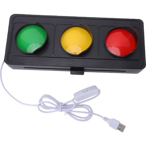 Segnaletica a LED da scrivania alimentata tramite USB con indicatori rossi, gialli e verdi, spia di stato e cartello "Non disturbare" per l'ufficio domestico. (1/5)