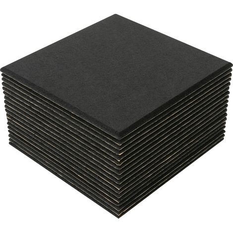 Panneau acoustique, fibre de polyester, forme carrée, épaisseur de 9 mm