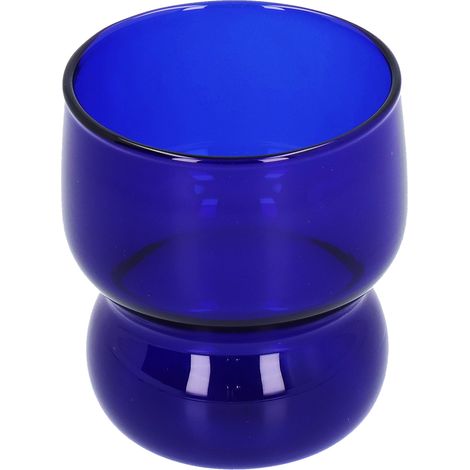 Verre en borosilicate élevé résistant à la chaleur, tasse à jus pour maison hôtel café (Bleu)