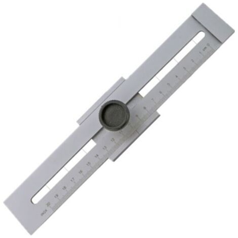 200mm marqueur parallèle string règle - Acier au carbone - Surface chromée