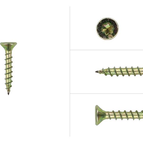 Spanplattenschrauben gelb verzinkt 4 x 25 mm Torx 20 mit