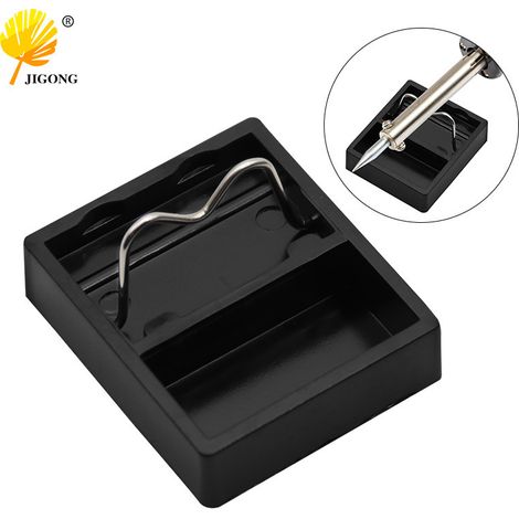 Mini support portable pour fer à souder, petit support carré en bakélite de type G pour fer à souder afin d'éviter les brûlures par conduction thermique