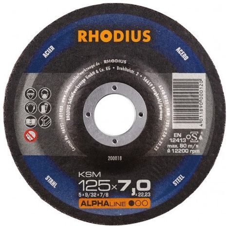 KSM Disque abrasif Rhodius KSM 125 mm (1/5)