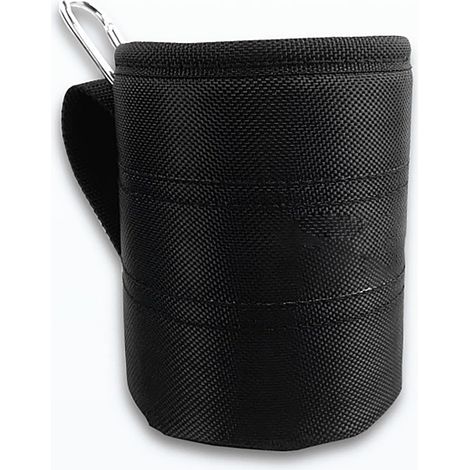 Sacoche ceinture porte-outils noire robuste pour ranger vis et clous, sacoche de menuisier pour les réparations à domicile et sacoche à outils de voyage (1/5)