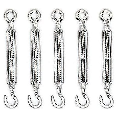 Tendeurs à crochet et œillet M8 en acier inoxydable 304, lot de 10 (1/4)