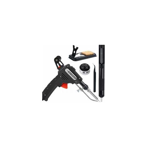 Fer à Souder et Dessouder Électrique - Pistolet à Étain à Chauffage Intérieur avec Ensemble de Pistolet à Souder Automatique 60W - Outil à Souder avec Prise Européenne.
