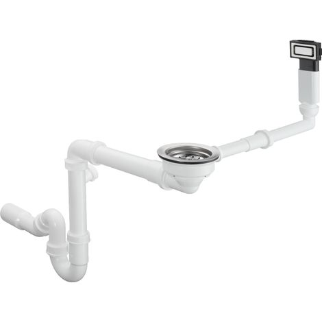 Hansgrohe - Ab- und Überlaufgarnitur für Abwasch, Edelstahl 43921800