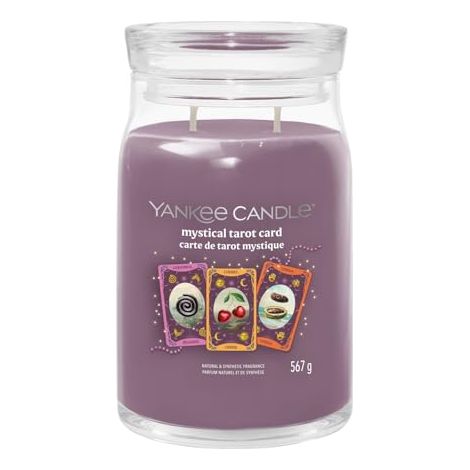 Bougie Yankee Candle Mystical, motif carte de tarot, 567 g