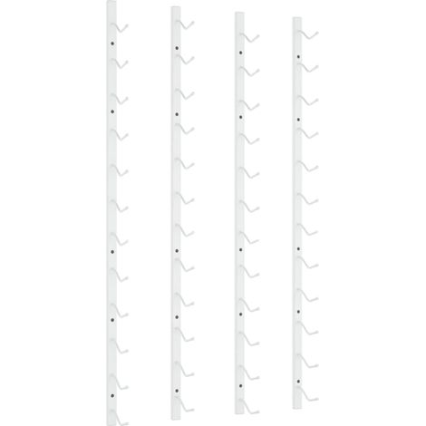 Casier à vin mural pour 12 bouteilles 2 pcs Blanc Fer CFW126605 (1/5)