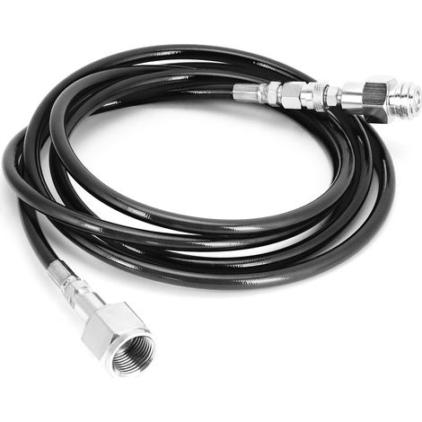 Tuyau externe G5/8-14 de 2,5 m pour soda, adaptateur universel pour le remplissage de bouteilles de CO2, kit de connecteur noir (1/5)