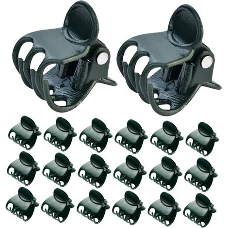 Clip per piante rampicanti e orchidee, ideali per giardinaggio, in plastica resistente, confezione da 40 pezzi. Supporti per steli di fiori, per uso esterno, facili da fissare.