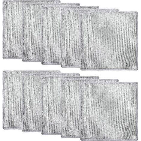 pair Torchon Multifonction - Non spécifié - 10 Pièces - 20x20 cm - Anti-Rayures - Gris